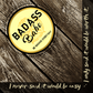 Badass Pistol Post Earrings (Brass)