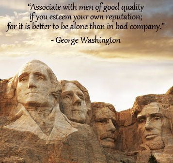 "Associate with men of good quality"