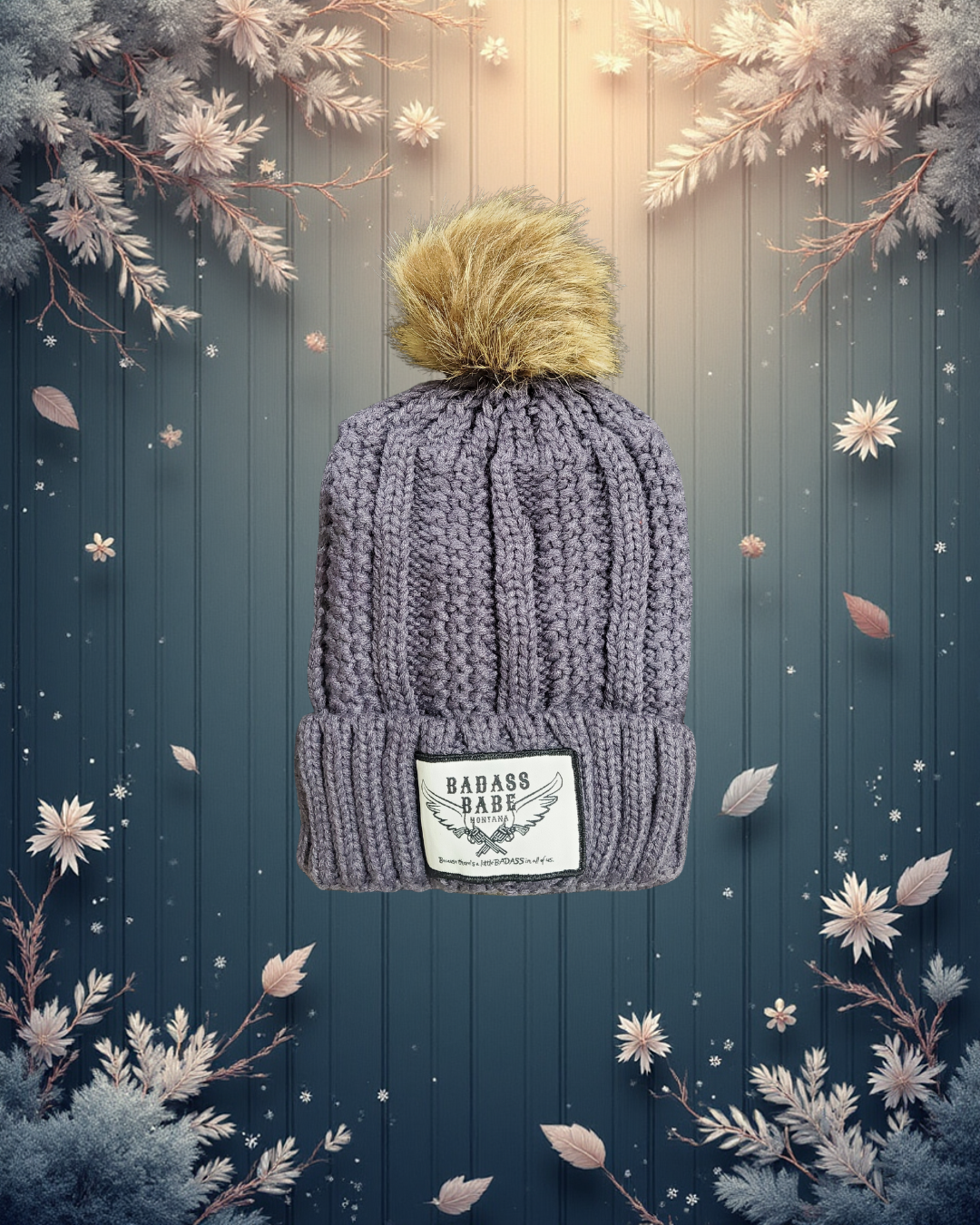 Badass Babe Furry Poms